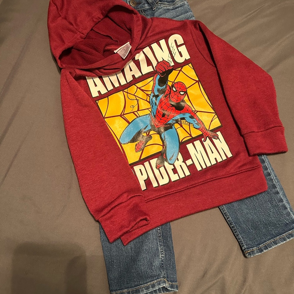 Marvel Kids' Amazing Spider-Man Red Hoodie